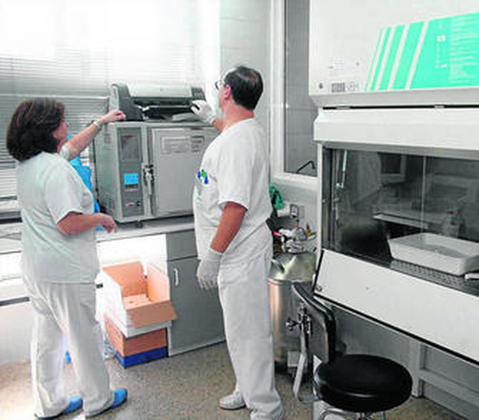 Imagen del servicio de trasplante de médula ósea del hospital Juan Ramón Jiménez, de Huelva.