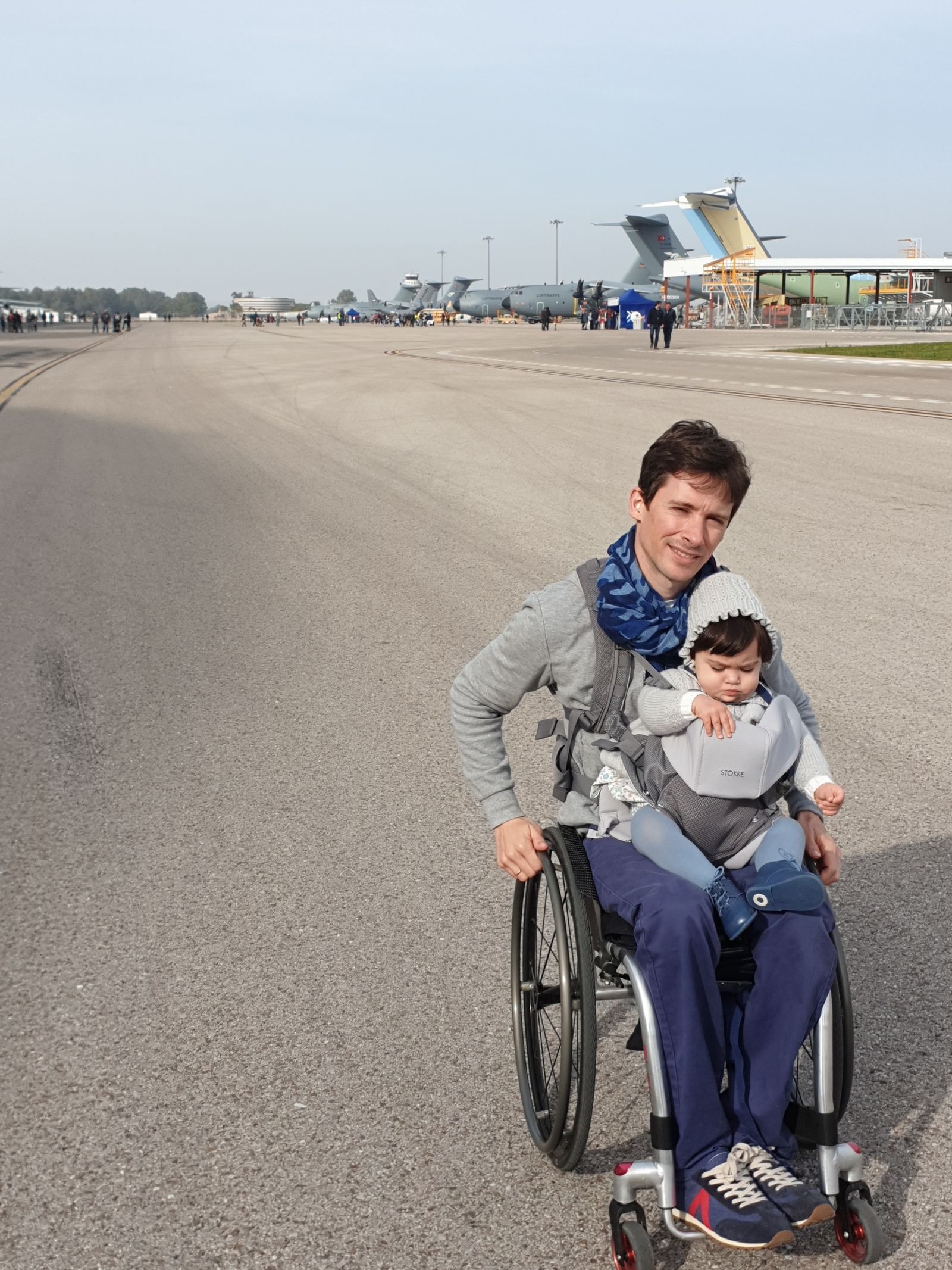 El piloto fue en febrero del pasado año padre de la pequeña Rosario.