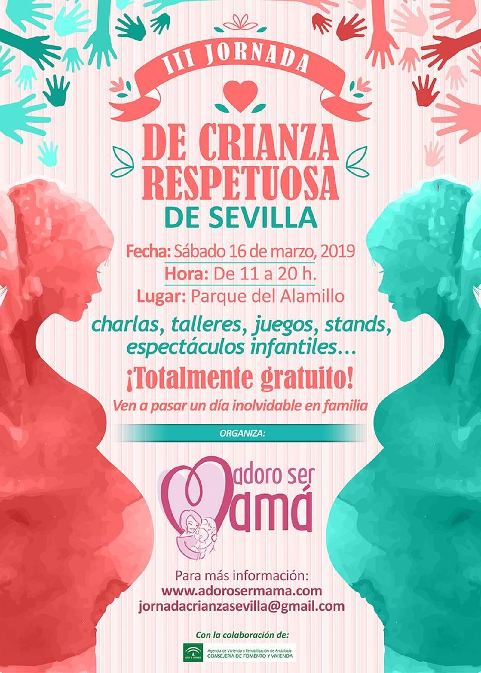 Cartel de la Jornada de Crianza Respetuosa 2019.