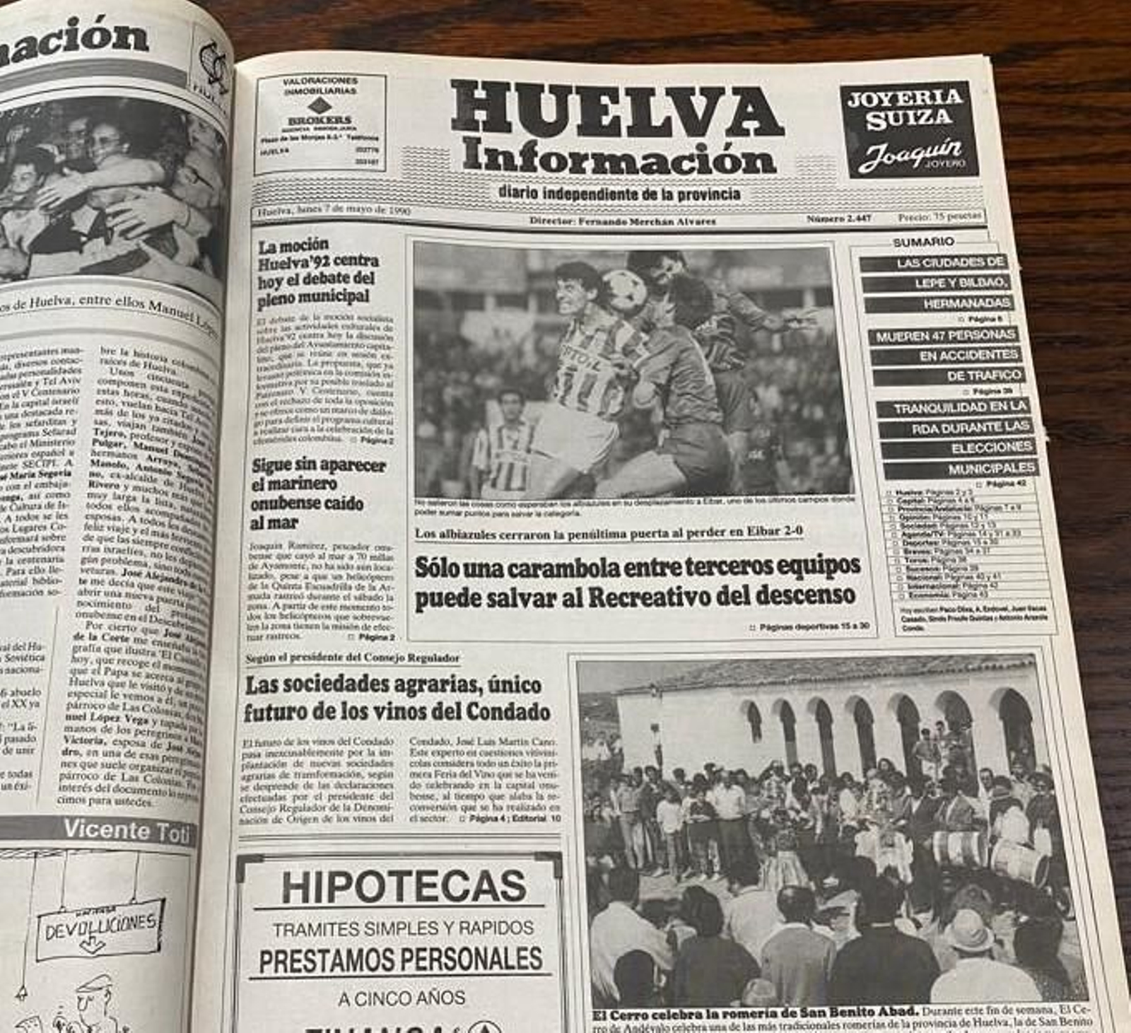¿Sabes qué pasó en Huelva un 7 de mayo de 1990?