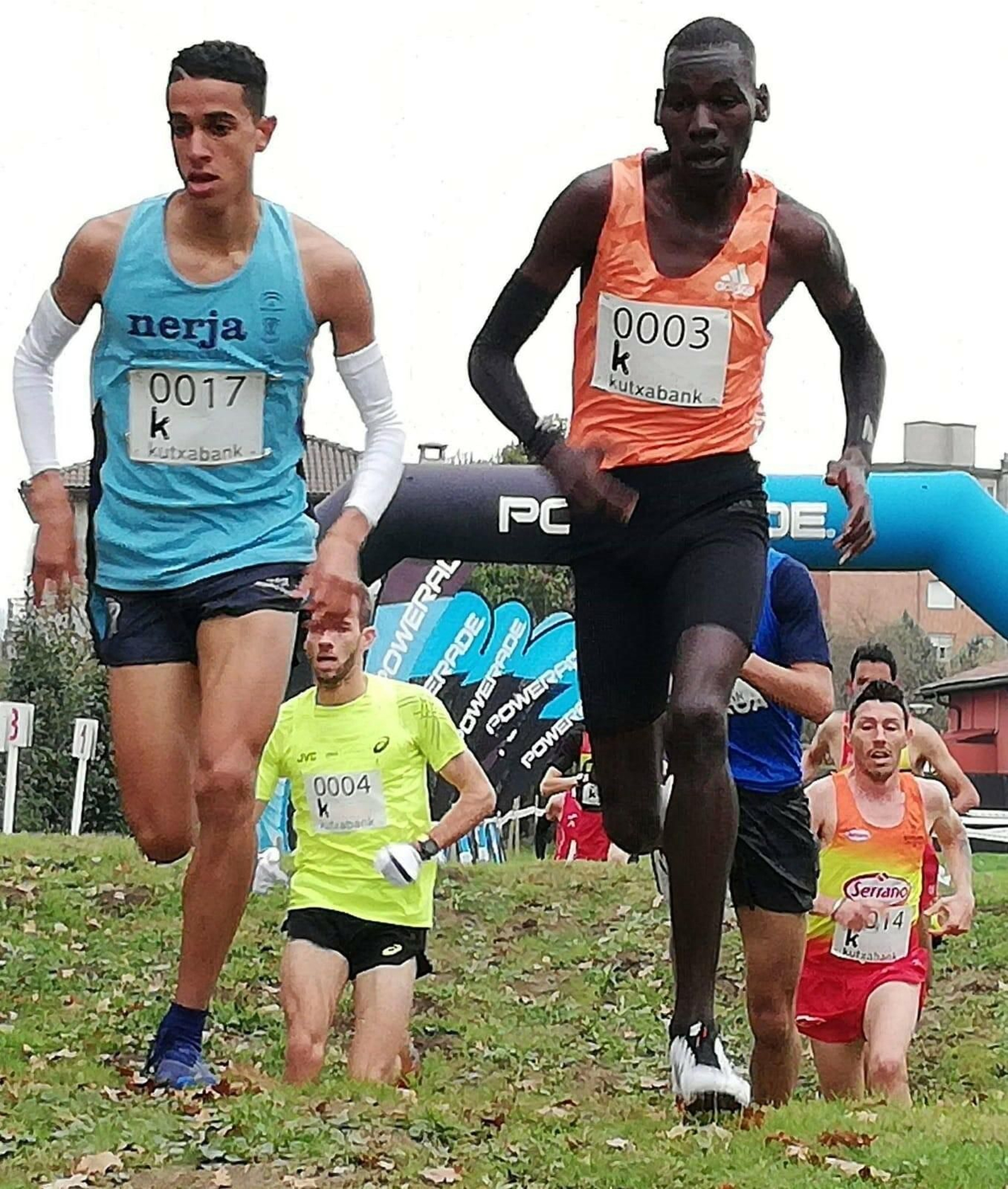 Ouassim, en un cross de esta temporada, en Amorebieta.