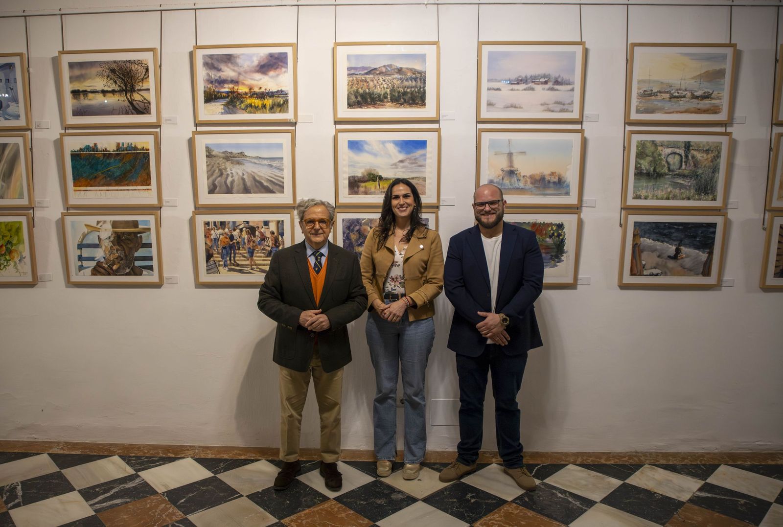 Inauguración de la exposicion del IV Festival de Acuarela.