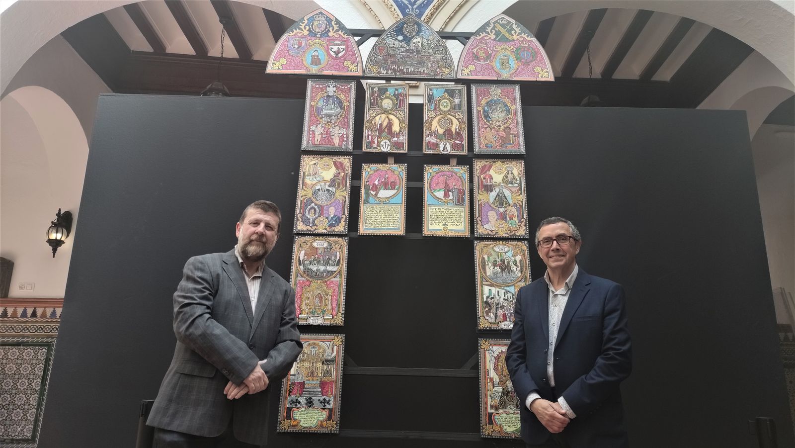 Las pinturas religiosas de Blas en la exposición sobre exvotos en el Círculo Mercantil de Sevilla