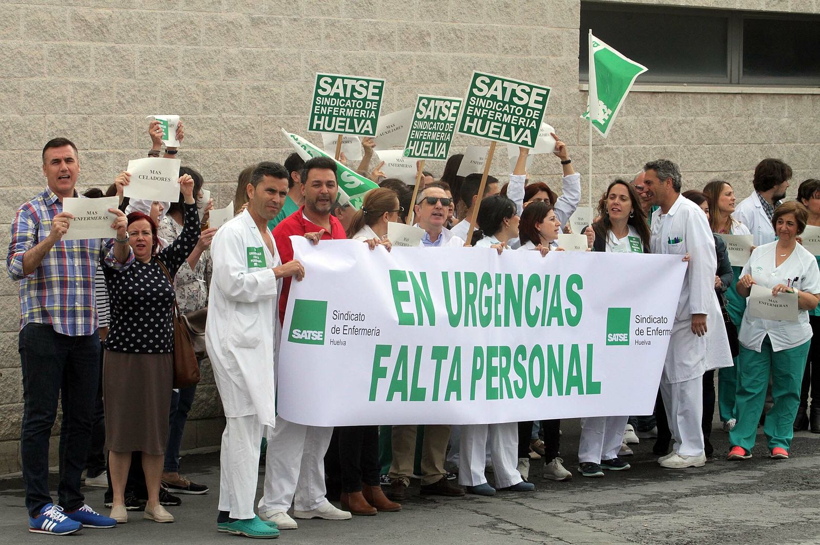 Una de las concentraciones de Satse.