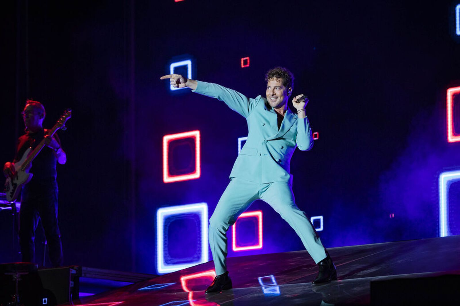 David Bisbal en el escenario de Concert Music Festival, este jueves.