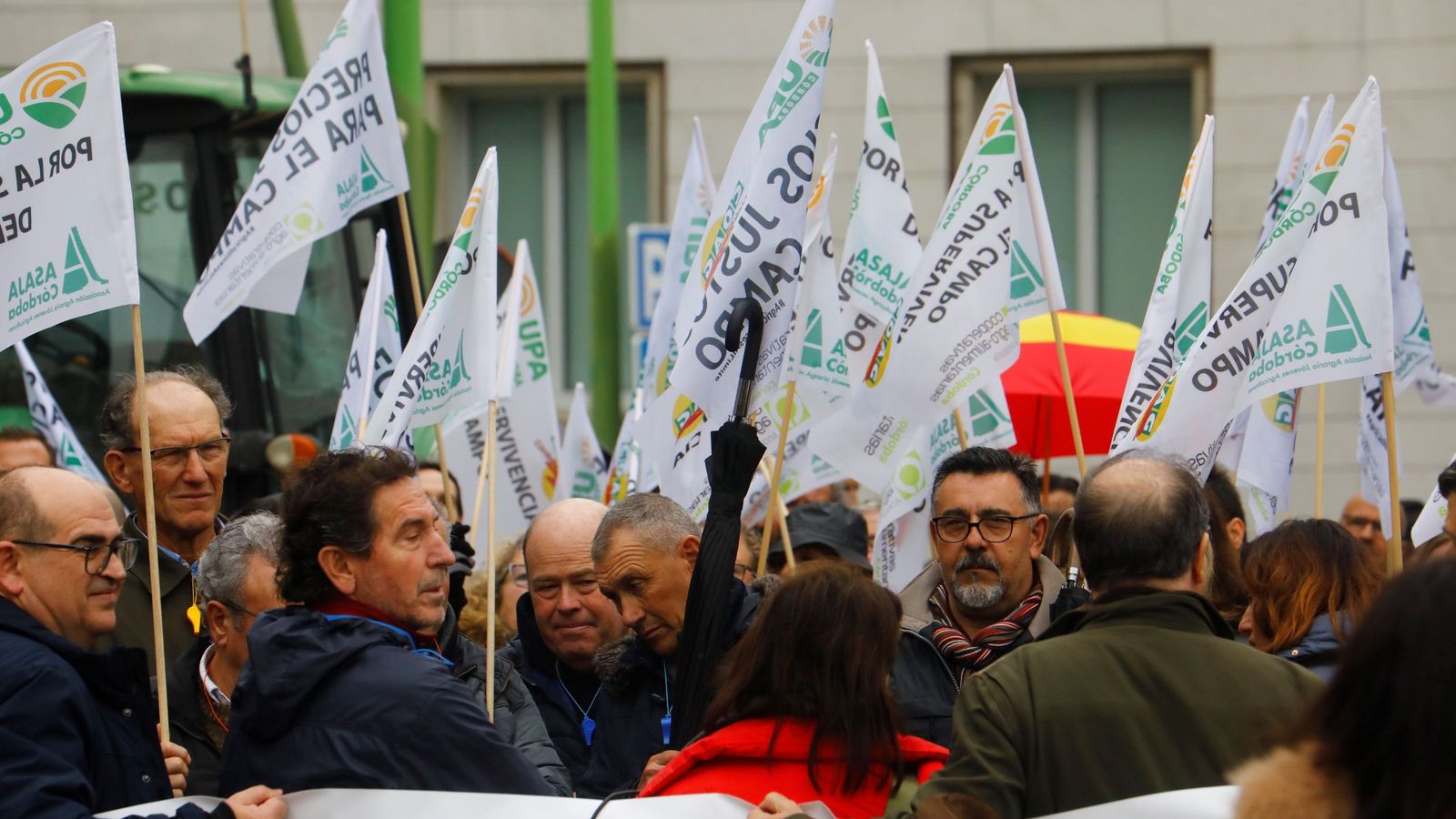 Un momento de la protesta.