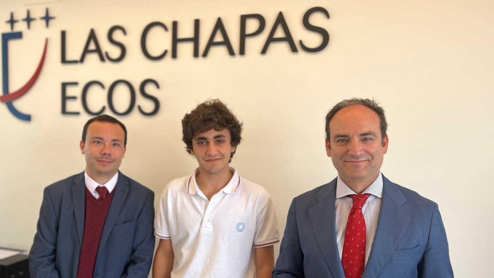 Ignacio Arocena en el colegio Las Chapas ECOS de Marbella.