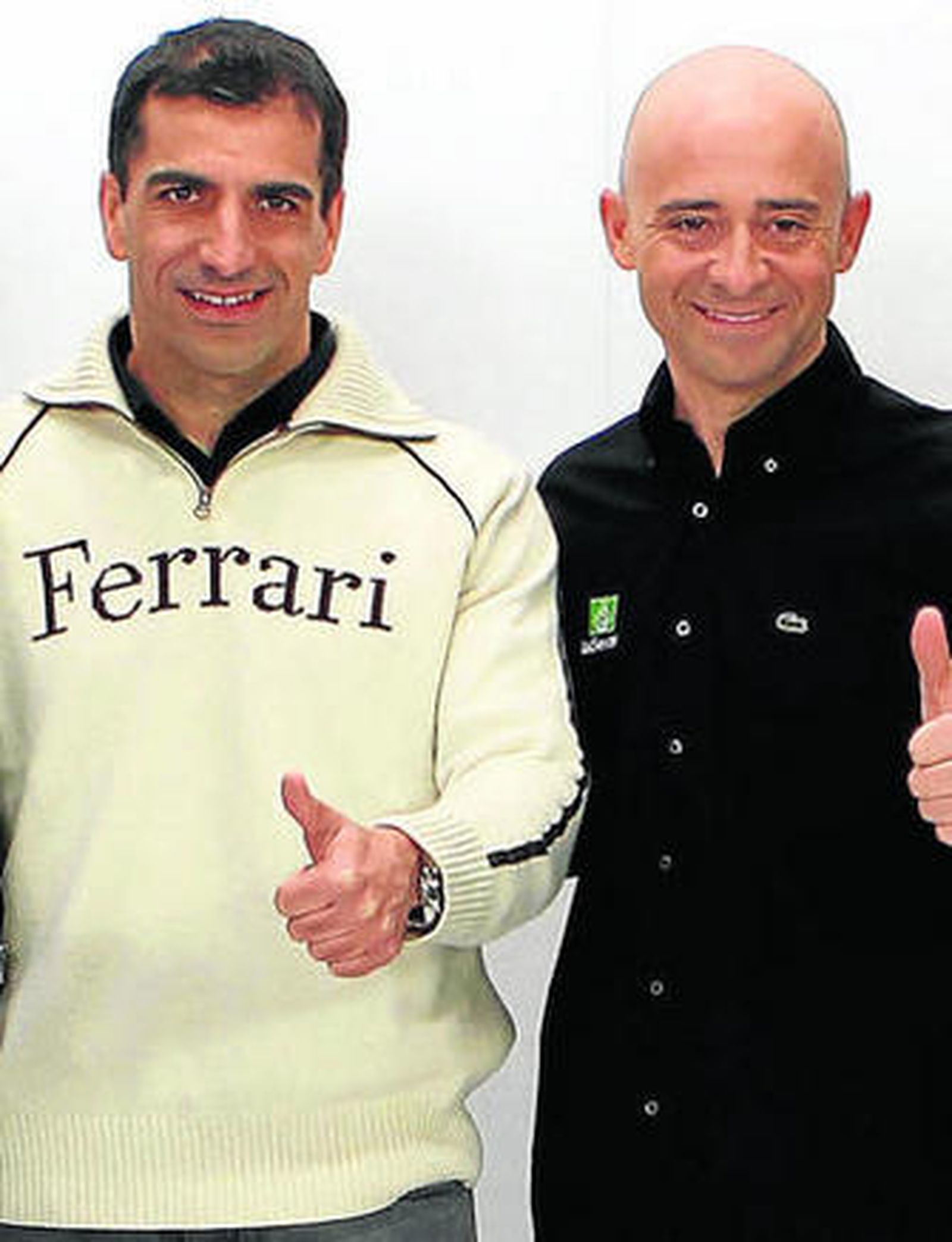 Marc Gené y Antonio Lobato en la presentación de ayer.