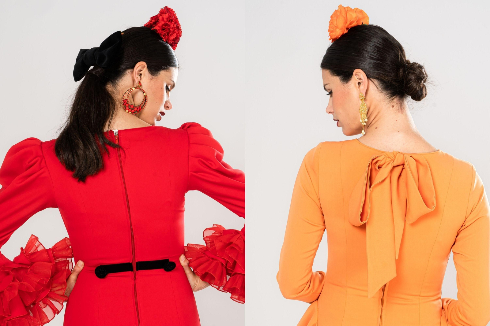 Adornos en terciopelo o en cuero y lazos