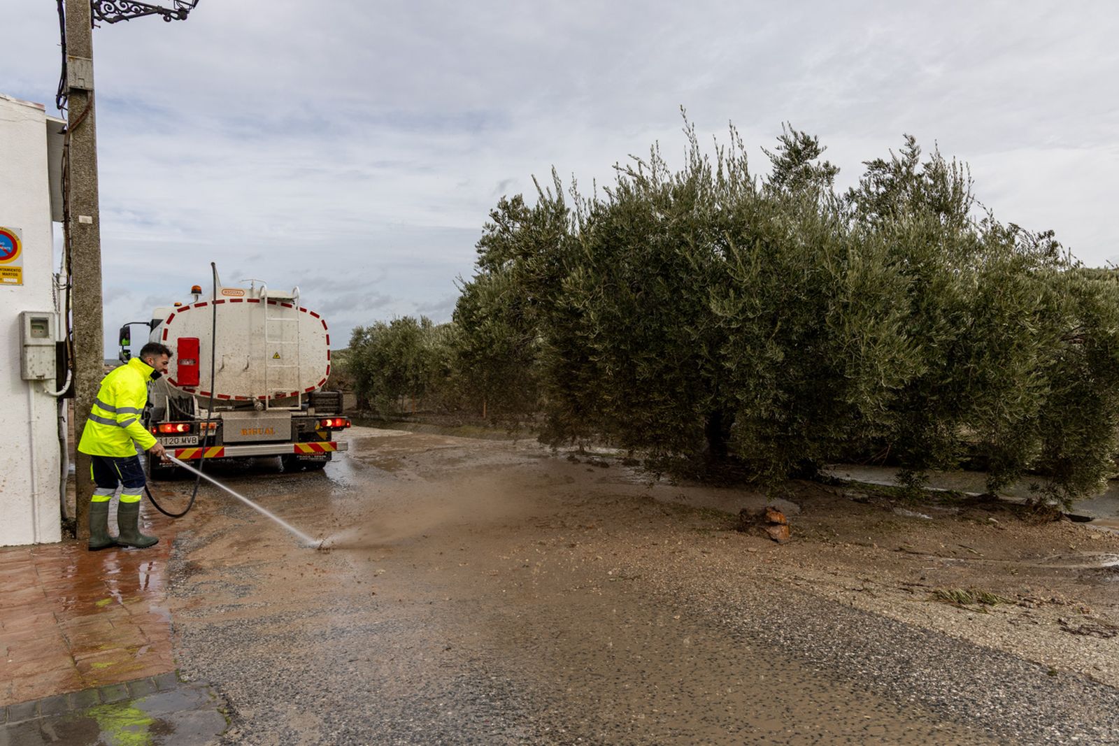 Así queda Monte Lope Álvarez después de la tromba de agua caída