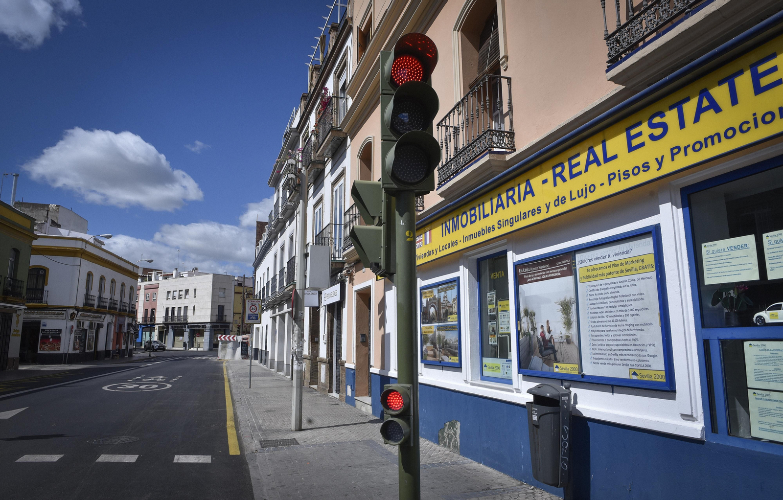 Las imágenes del estado de alarma en Sevilla
