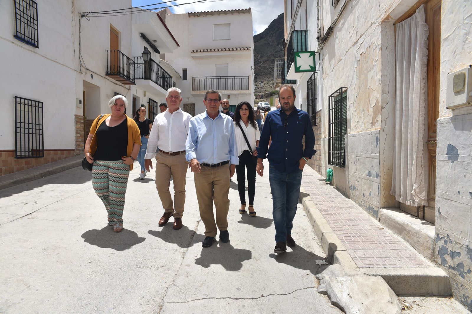 Visita del presidente de la Diputación de Granada a Alicún de Ortega