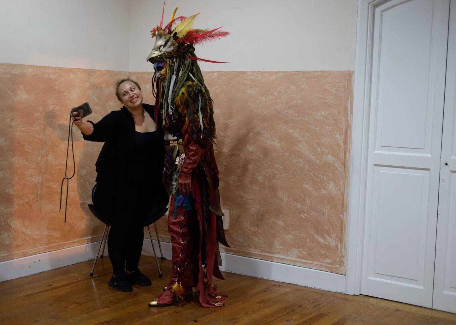 El ambiente en los camerinos del teatro