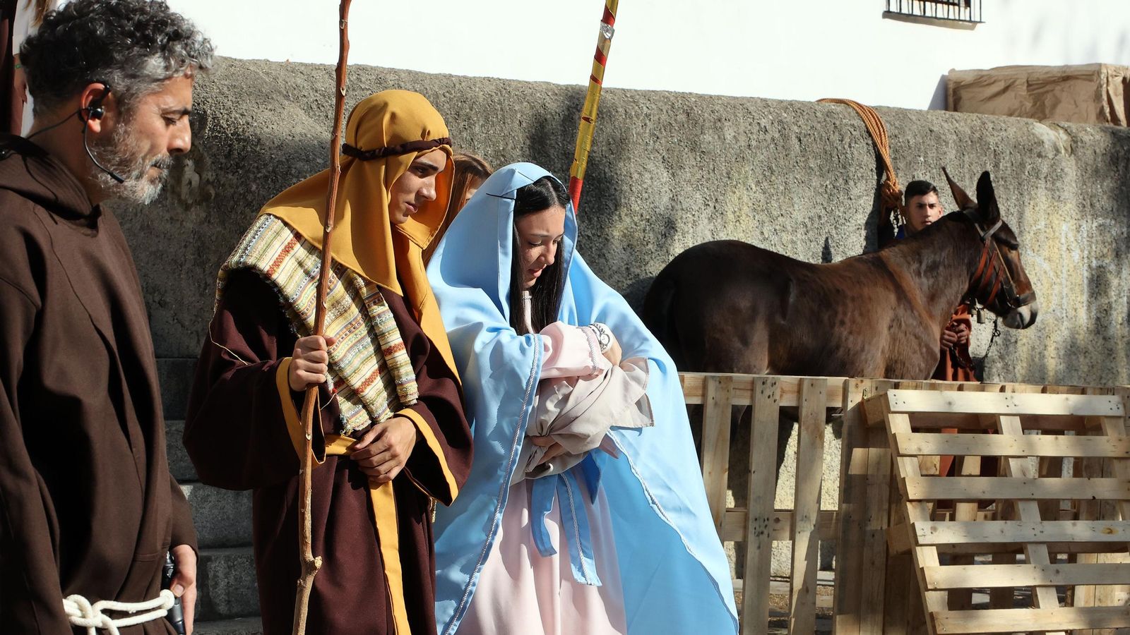 Imágenes del Belén Viviente de la plaza San Lucas en Jerez