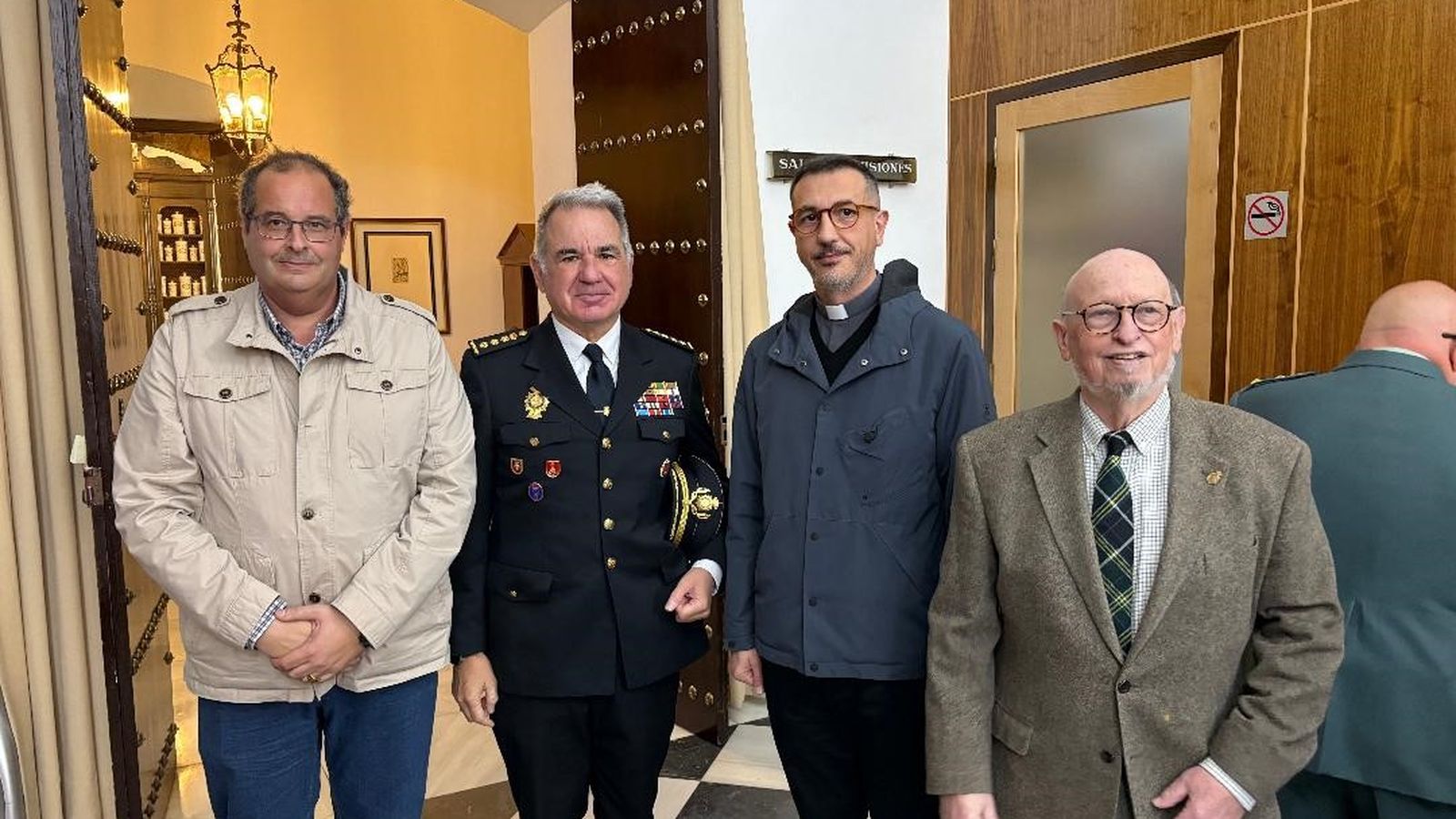 Juan Jesús Portillo, Francisco Javier Vidal, padre César Sarmiento y Enrique García-Agulló.