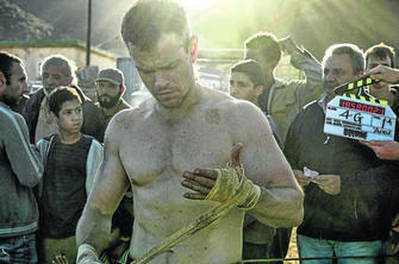 Matt Damon, durante el rodaje de 'Jason Bourne'.