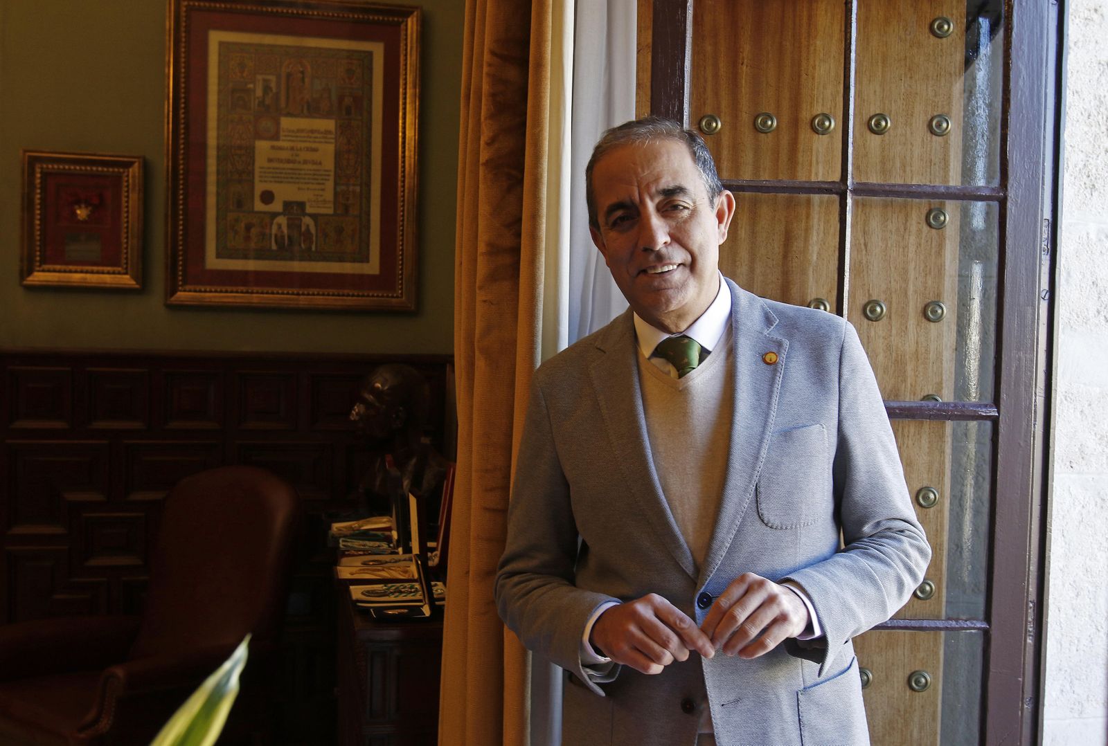 Miguel Ángel Castro, en su despacho del Rectorado de la US, en una imagen de archivo.