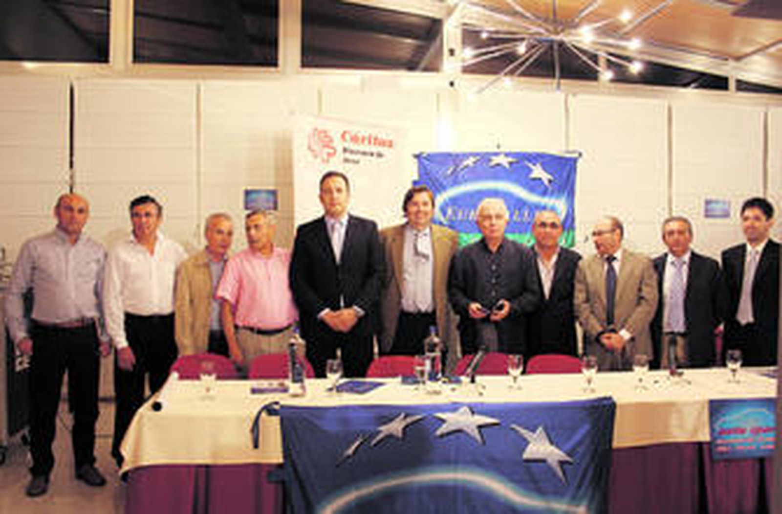 Momento de la presentación de la campaña a favor de Cáritas, la noche del pasado jueves.