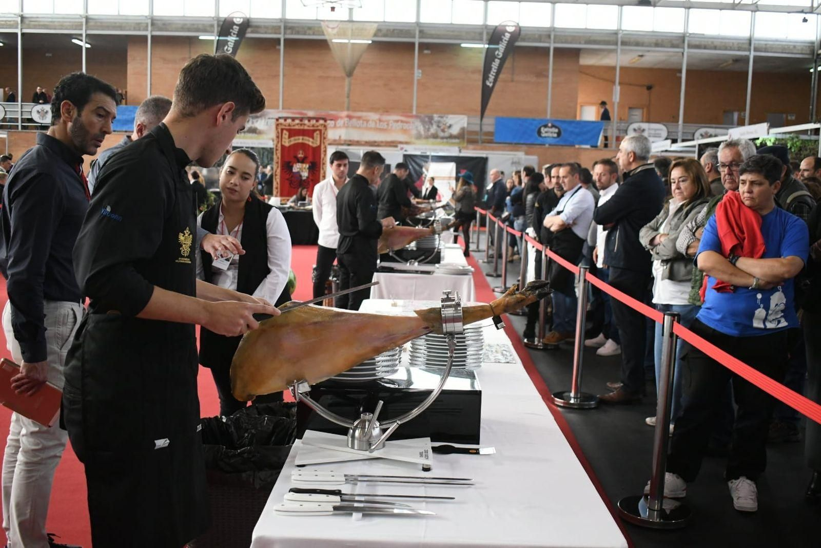 El concurso de mejor cortador en la Feria del Jamón de Los Pedroches, en imágenes