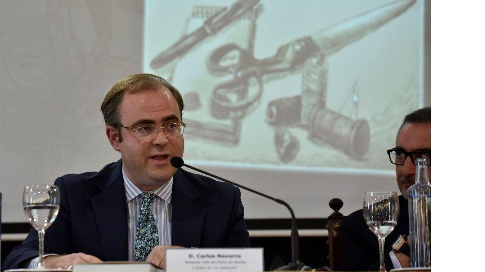 El periodista Carlos Navarro