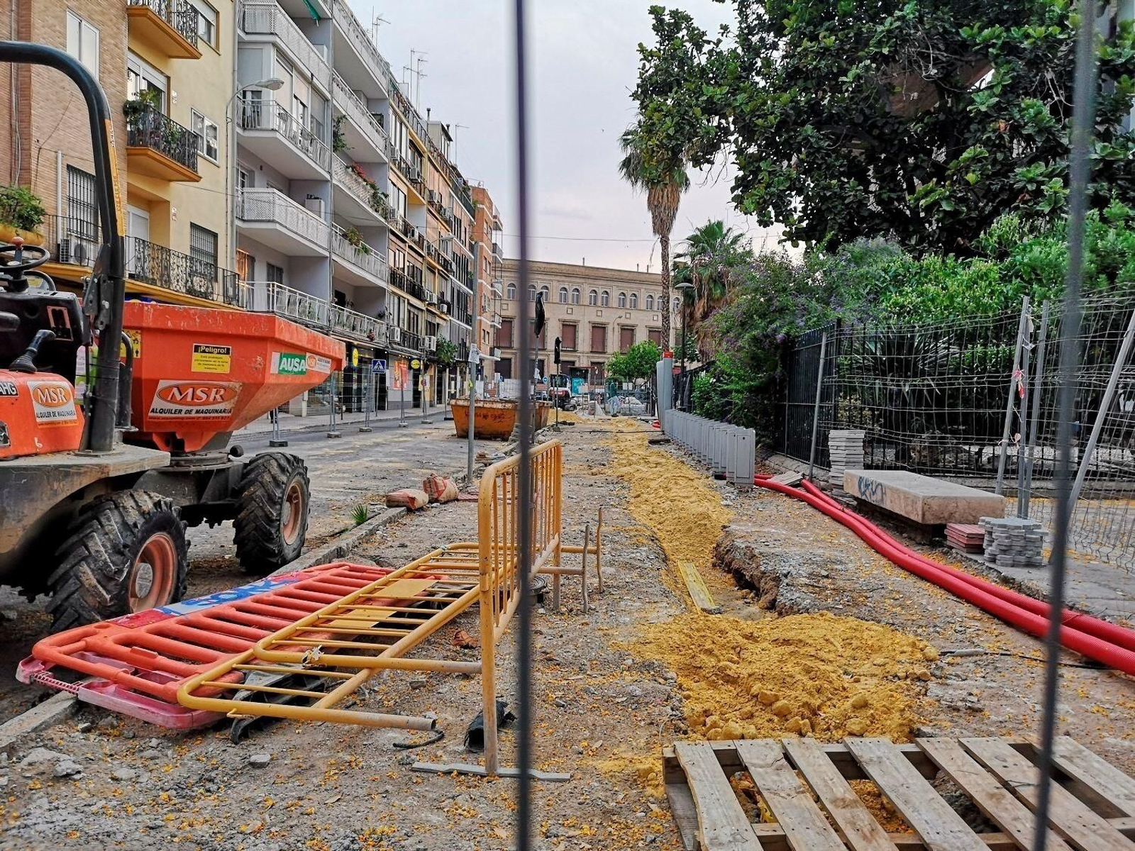 Las obras en la vía pública son una de las fuentes de ruido