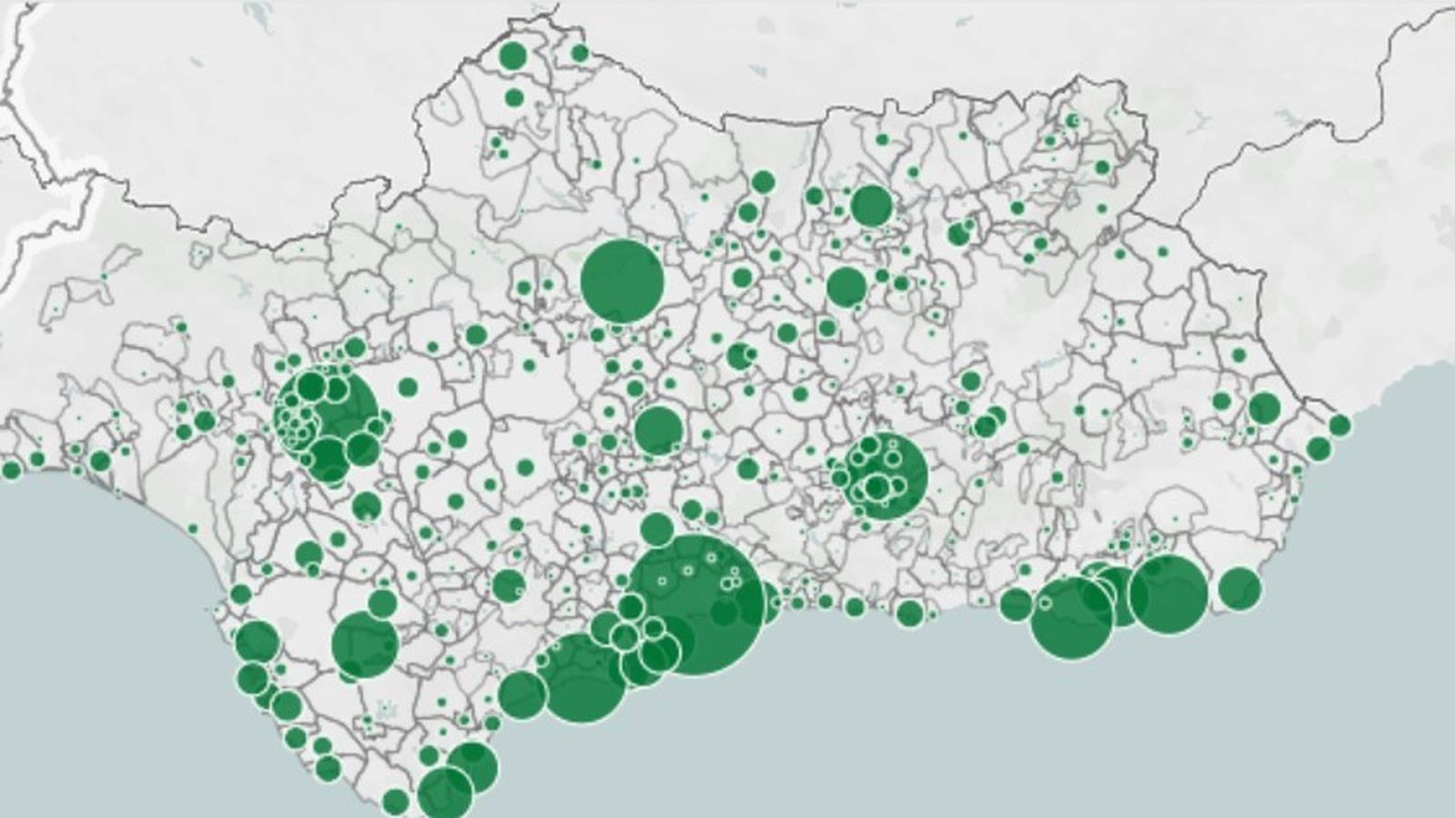 Nuevos casos de coronavirus en los últimos 14 días por municipios