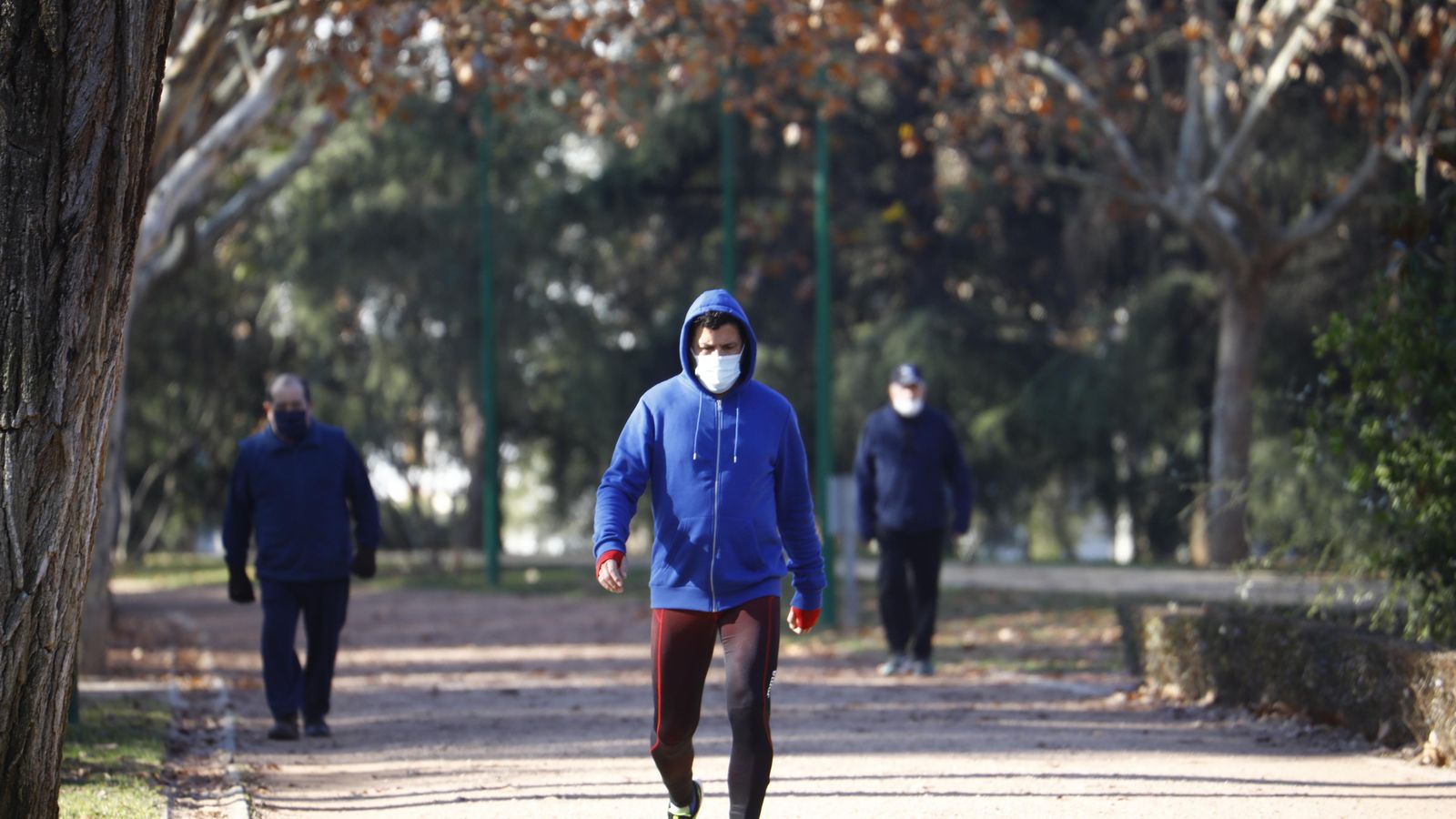 Corredor en el Parque Cruz Conde