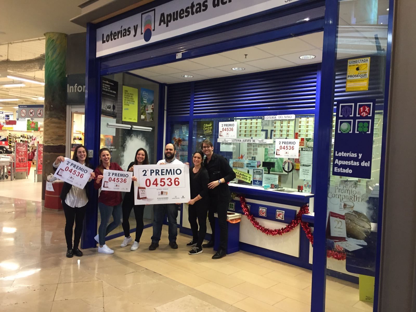 Los premiados en la Lotería de Navidad en Málaga