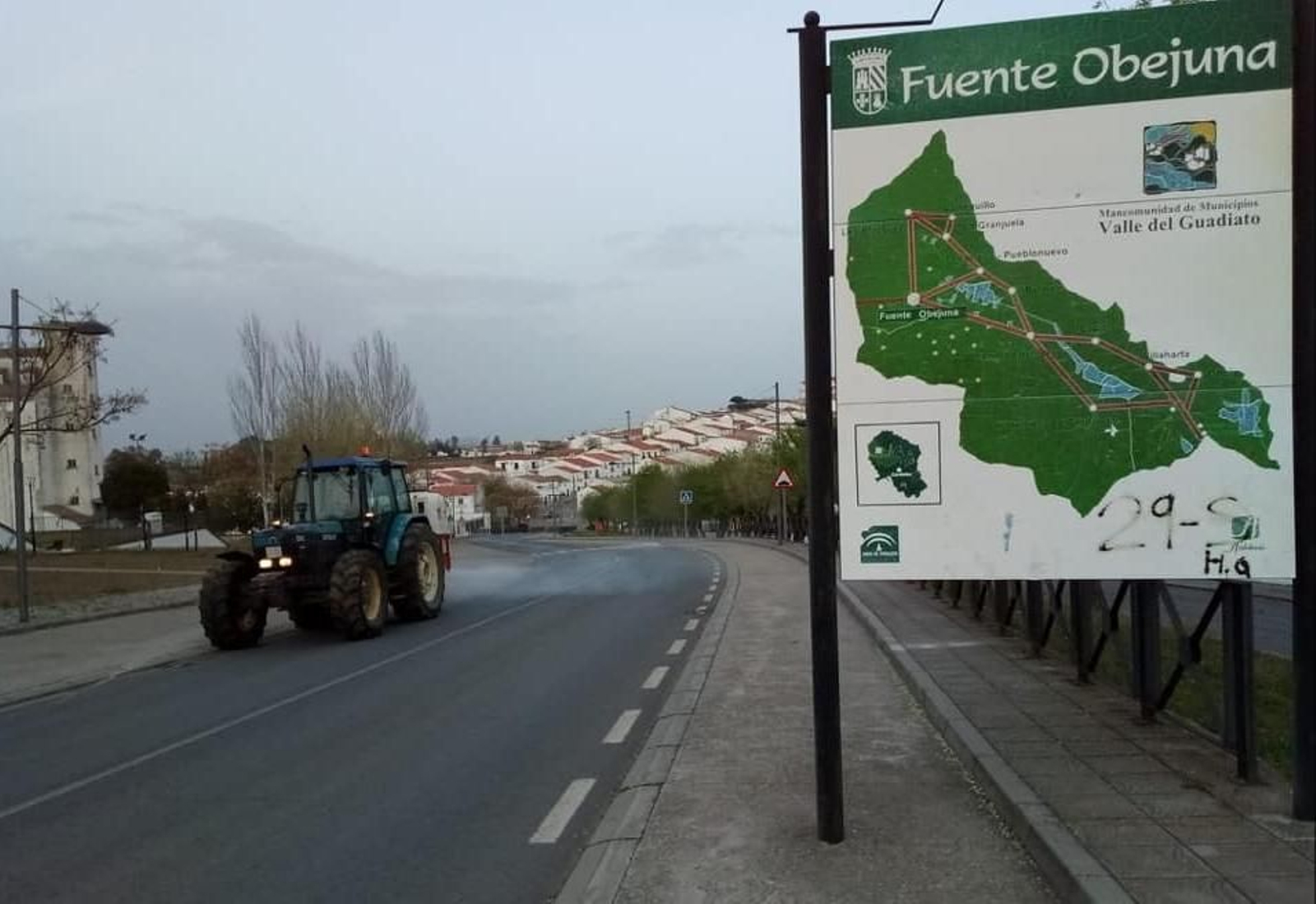 Entrada a Fuente Obejuna.