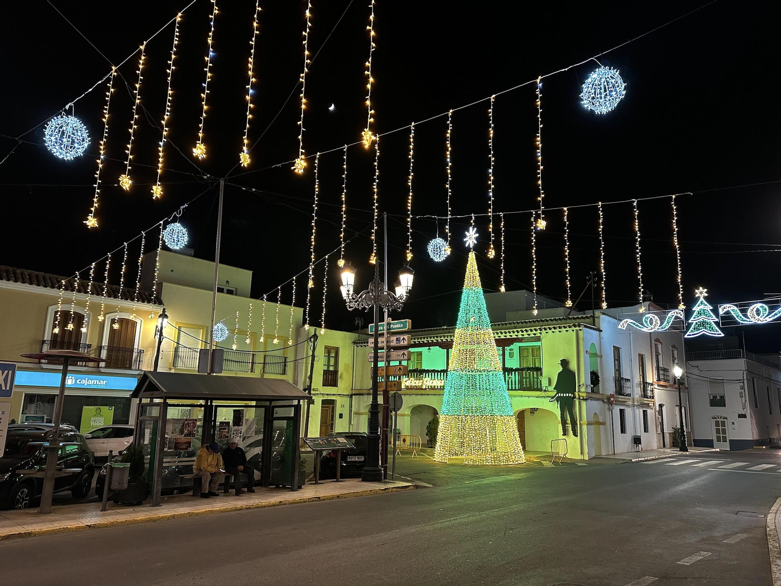 Iluminacion de Navidad en Tabernas.