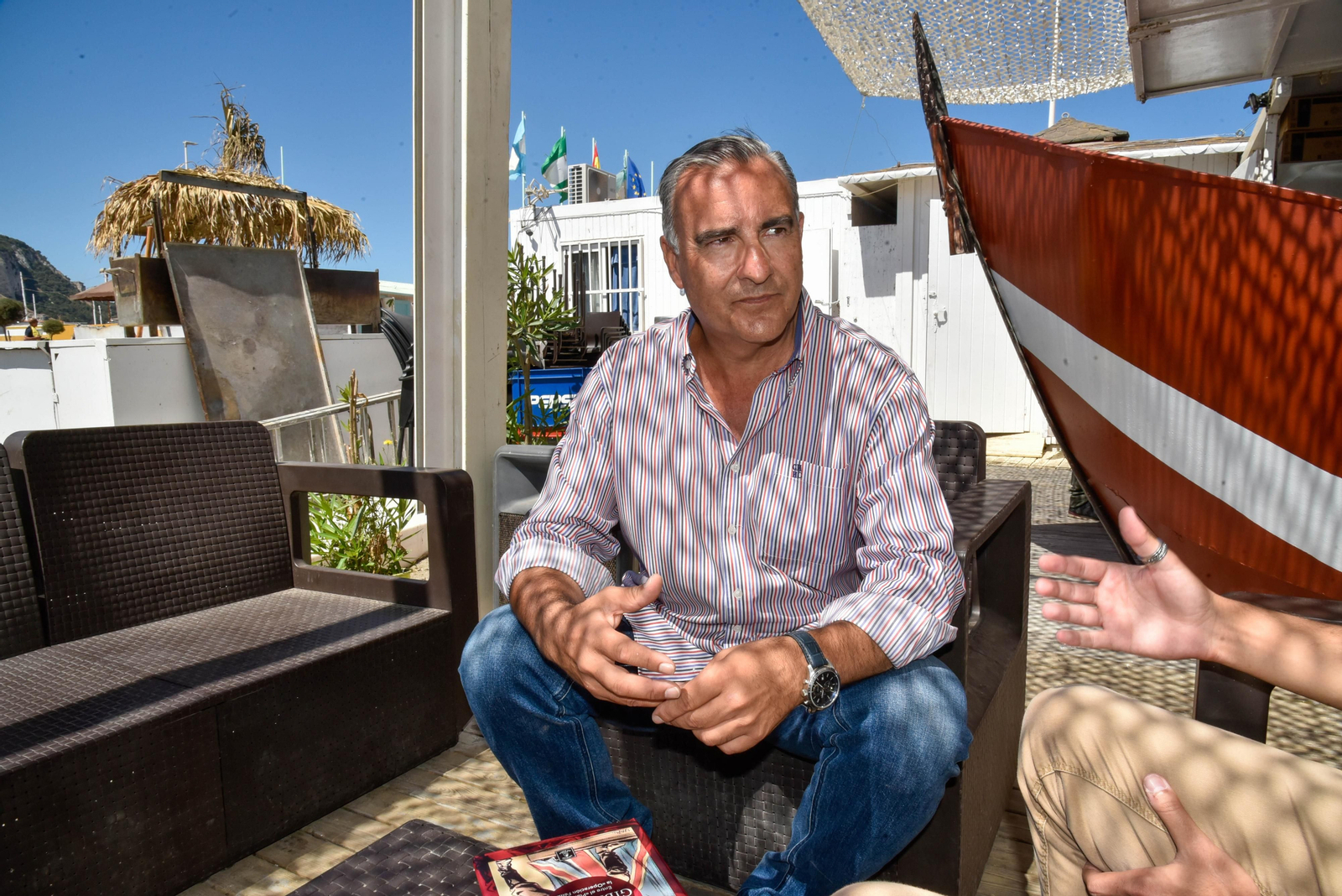 Alfonso Escuadra durante una entrevista.