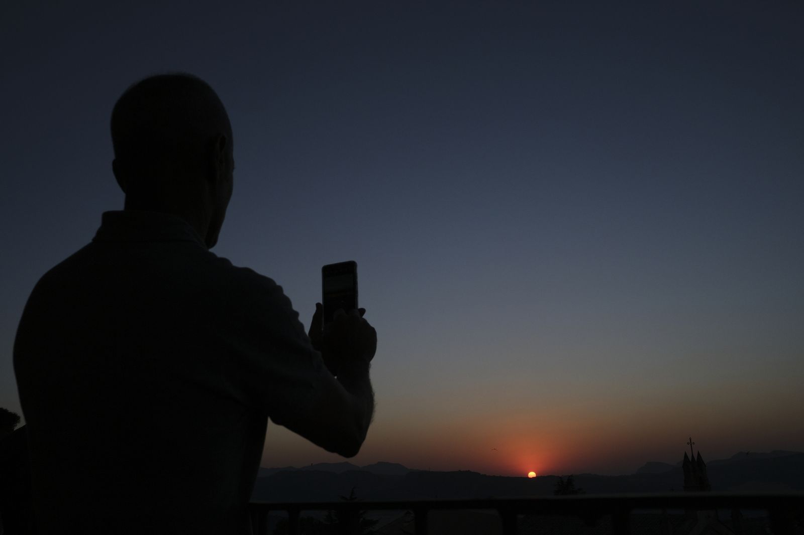 Atardecer desde las cornisas de la colegiata de Santa María la Mayor.