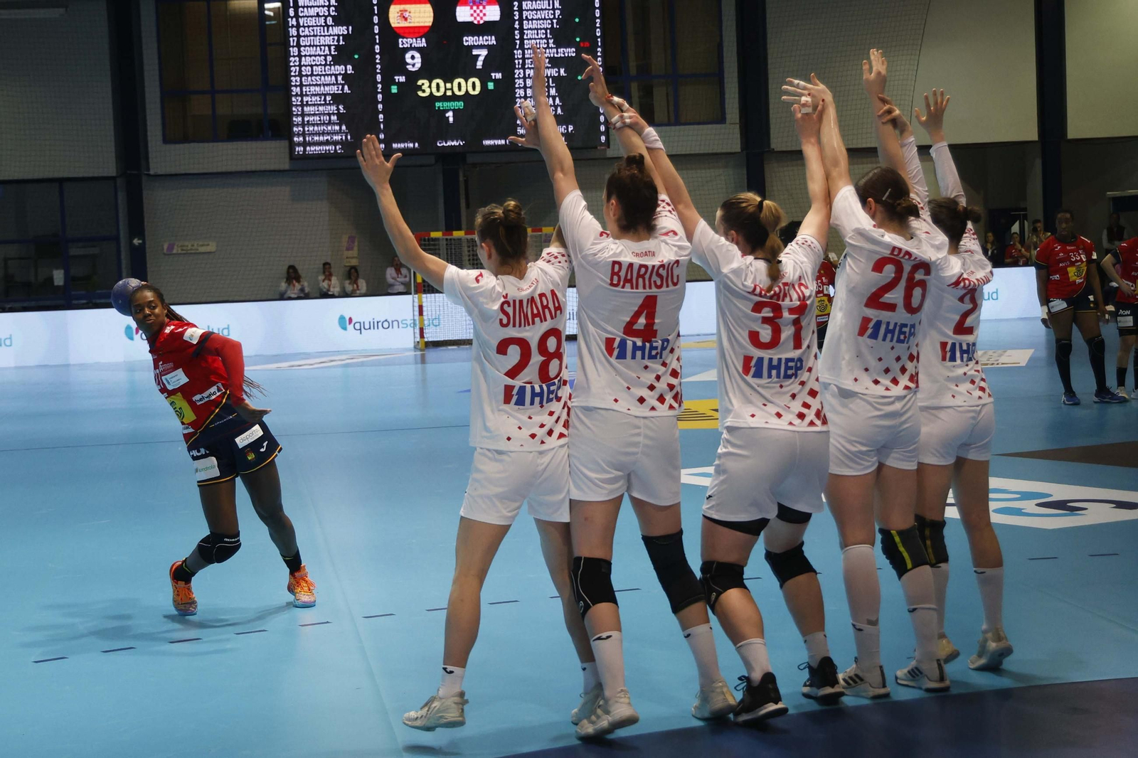 Las fotos del España Croacia de clasificación para el Mundial femenino de balonmano, en Algeciras