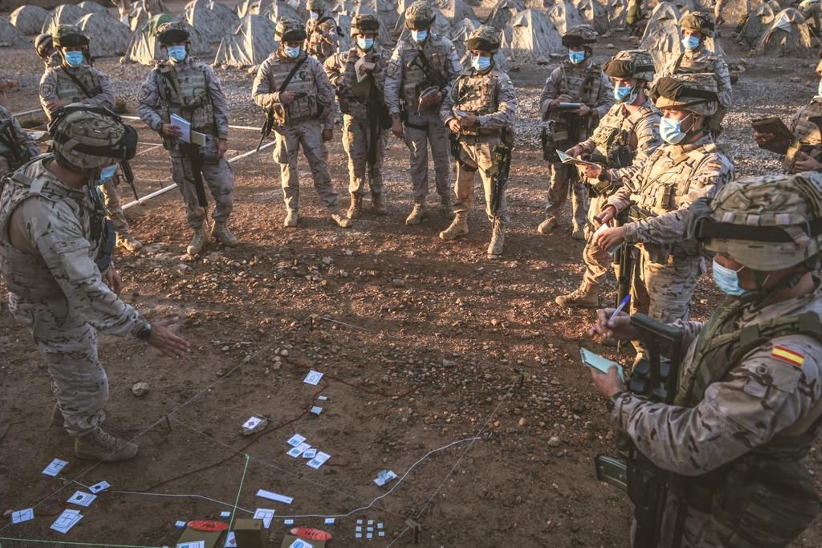 Imágenes de las maniobras del Tercio de Armada de Infantería de Marina en Almería