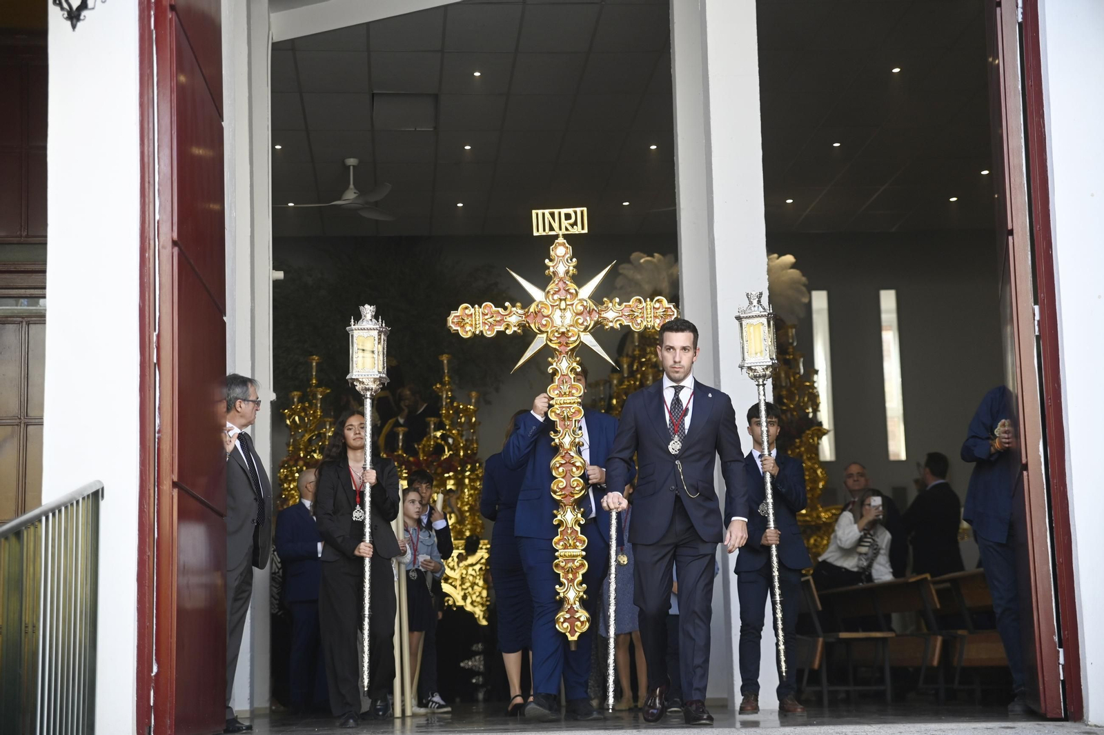 La cofradía de la Oración en el Huerto de Cabra, en el Vía Crucis Magno de Córdoba