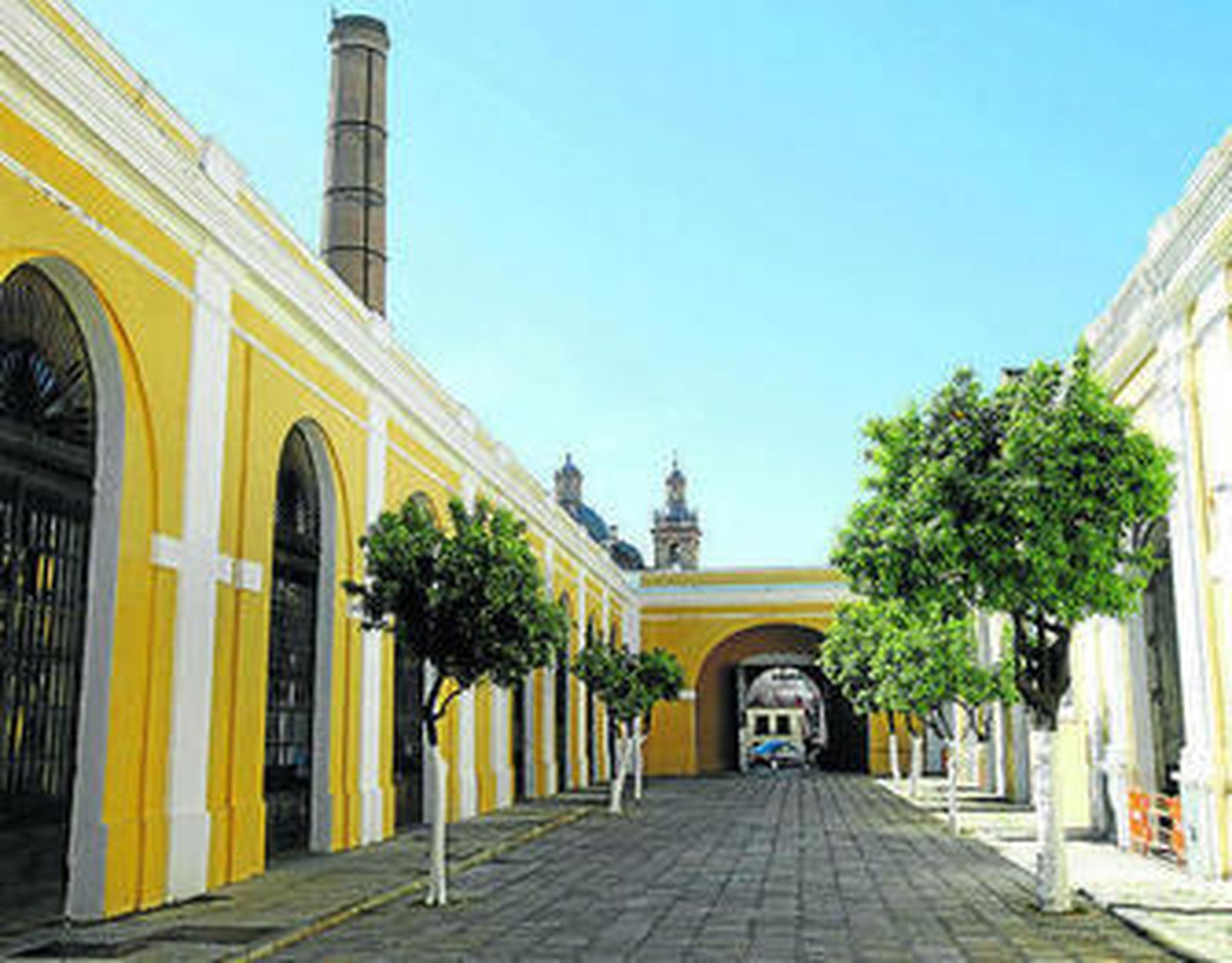 Uno de los patios de la antigua Fábrica de Artillería.