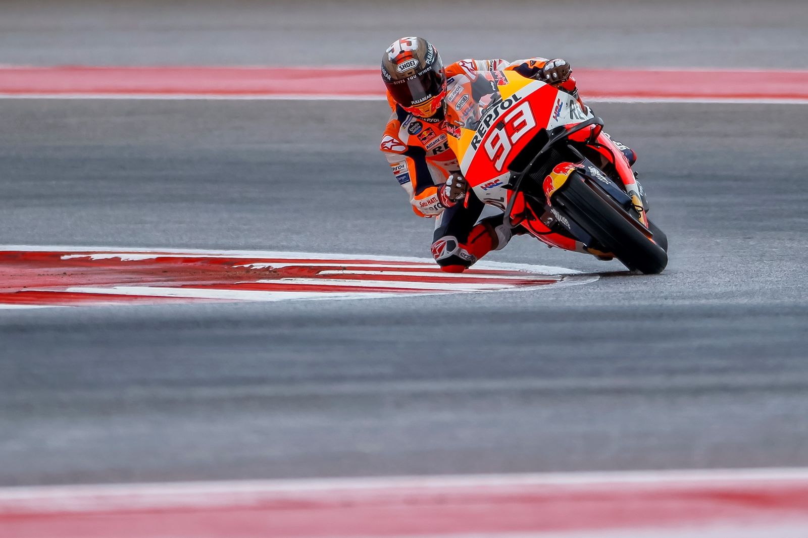 Márquez, en uno de sus giros en el Circuito de las Américas.