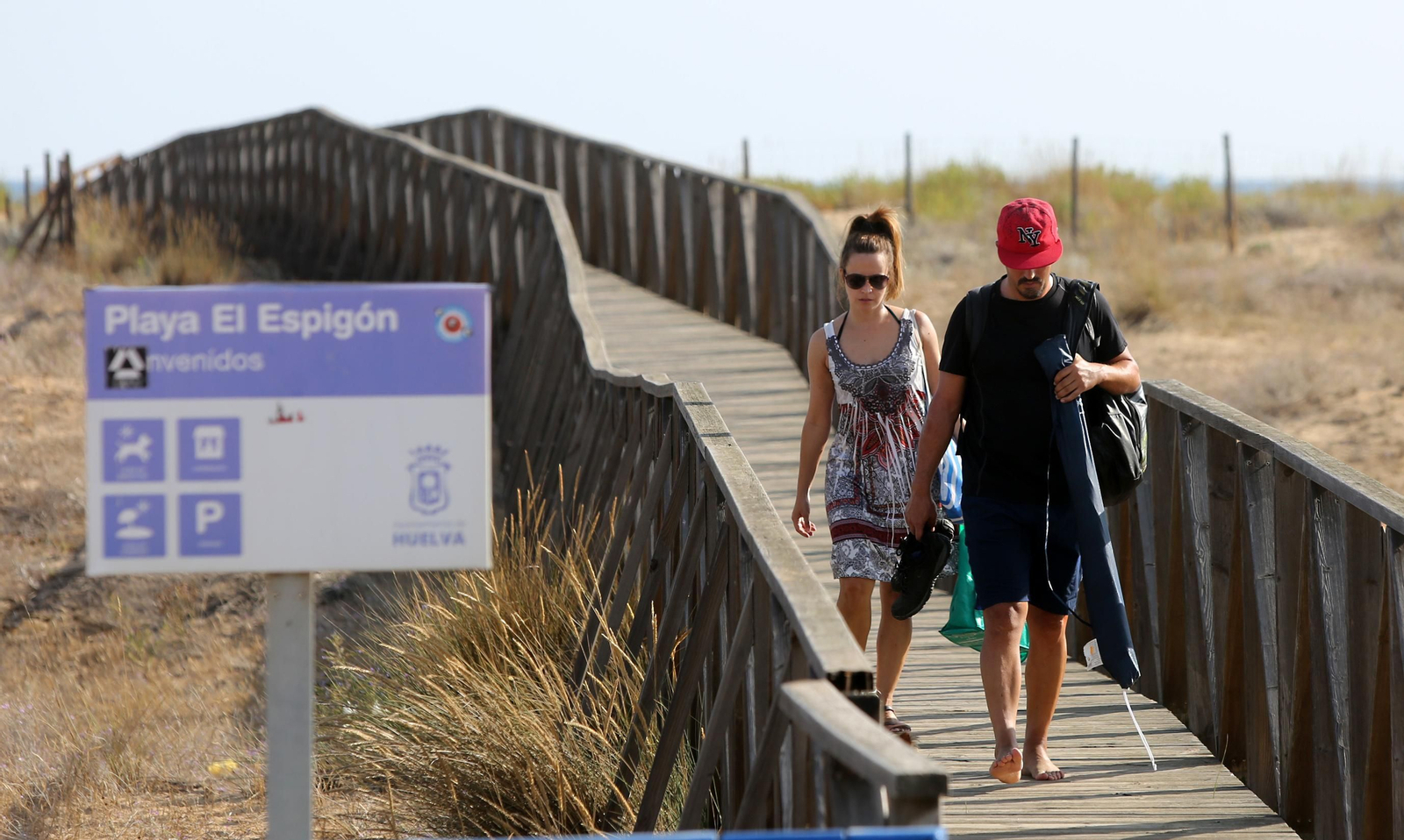 Las imágenes de la Playa del Espigón