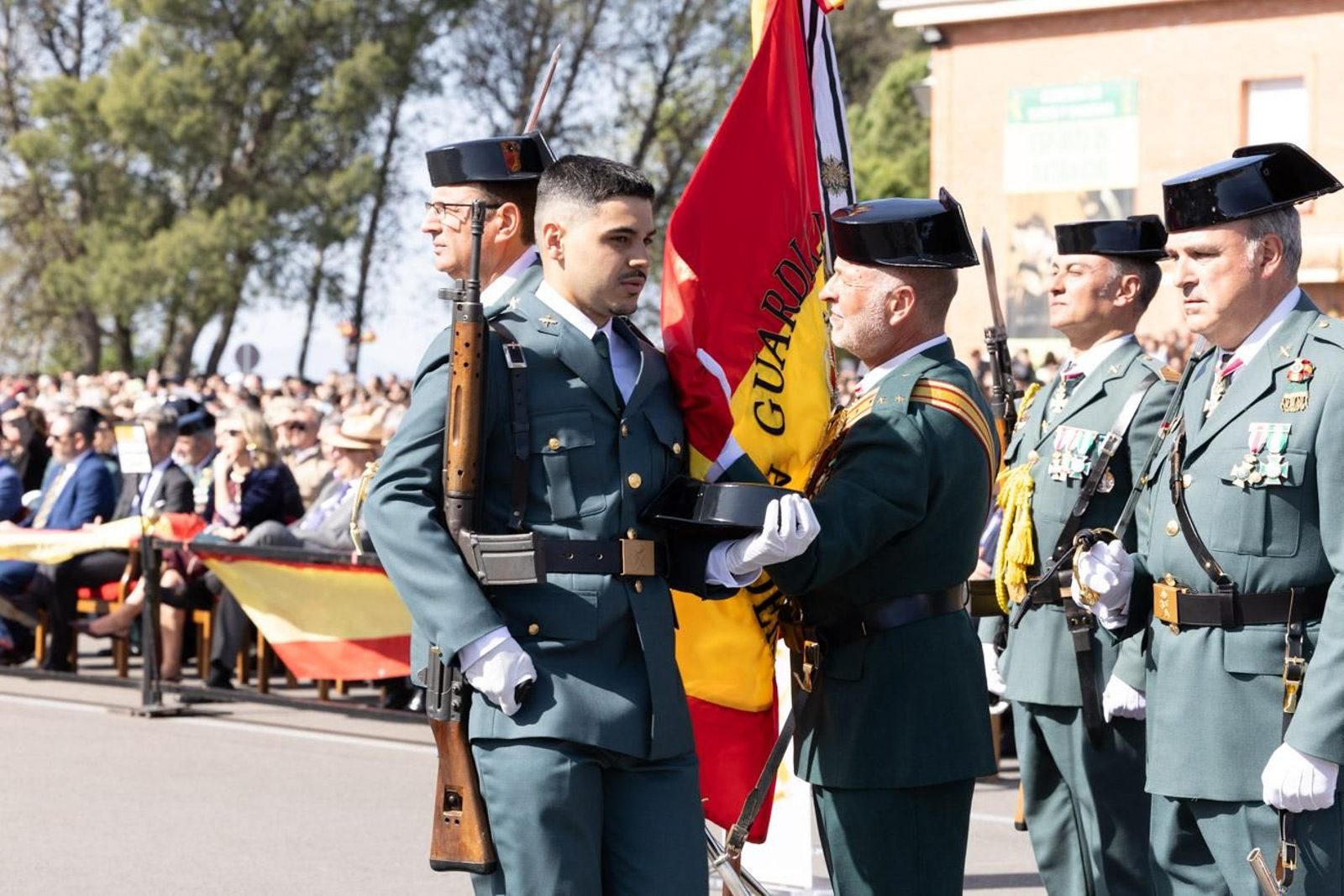 Acto de jura de bandera de la 130ª promoción de guardias civiles de la Academia de Baeza