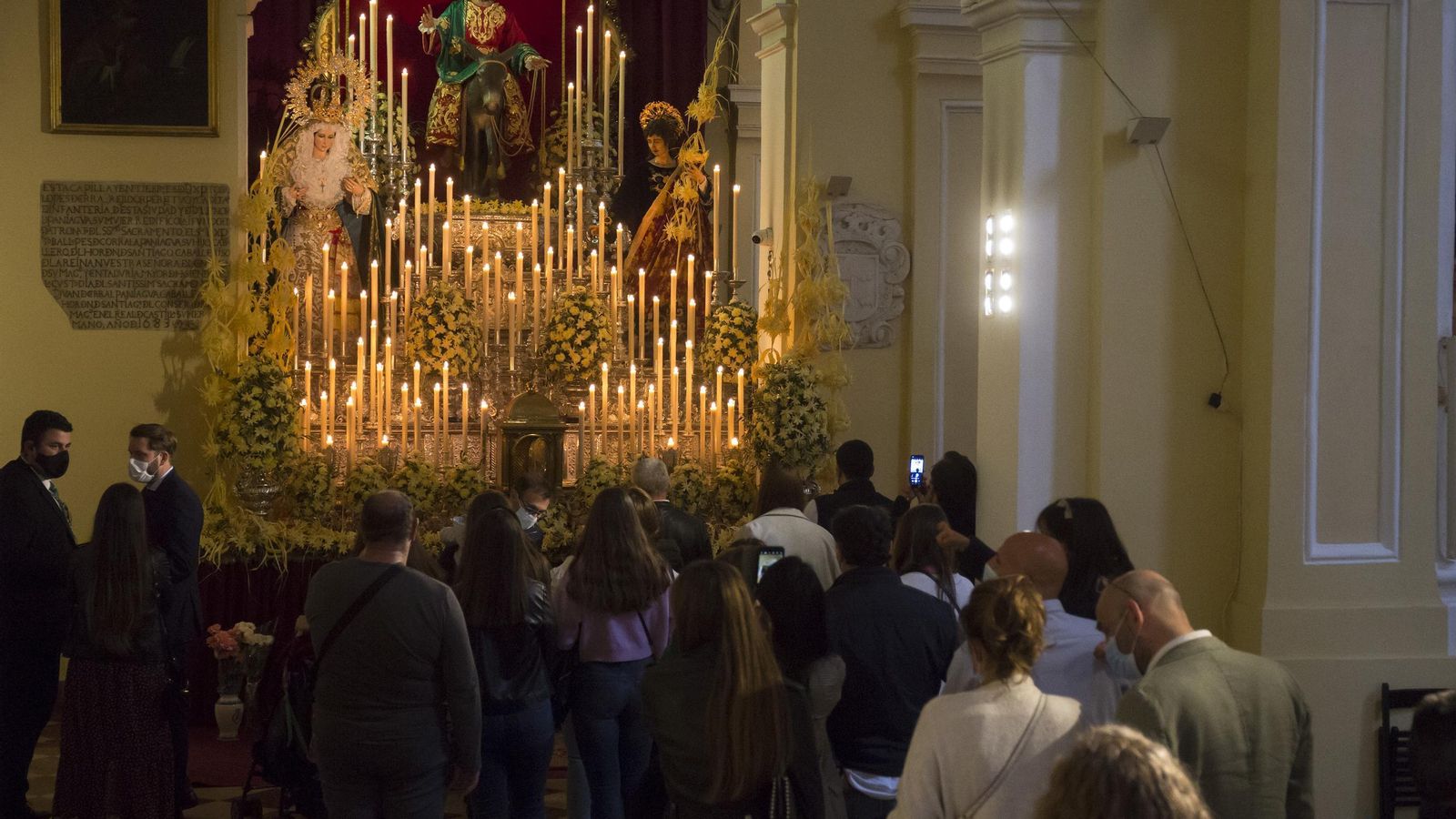 Altar de culto de la cofradía de Pollinica.
