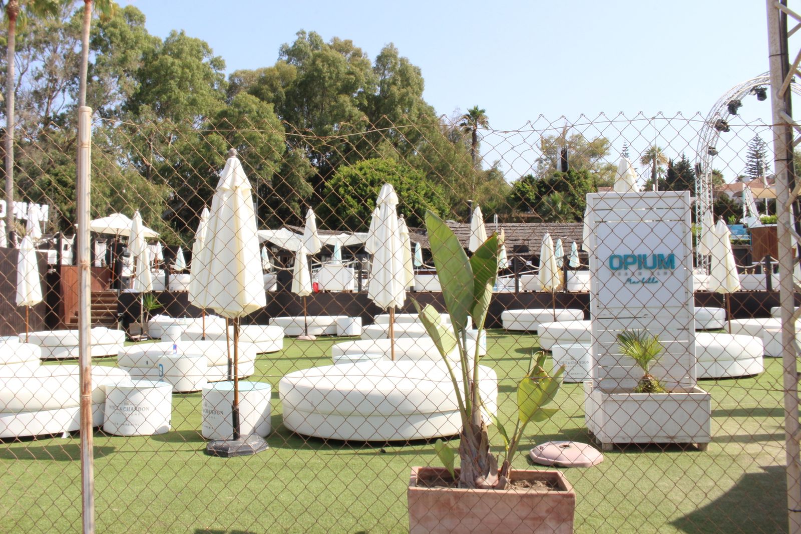 El club de playa Opium, en Marbella.