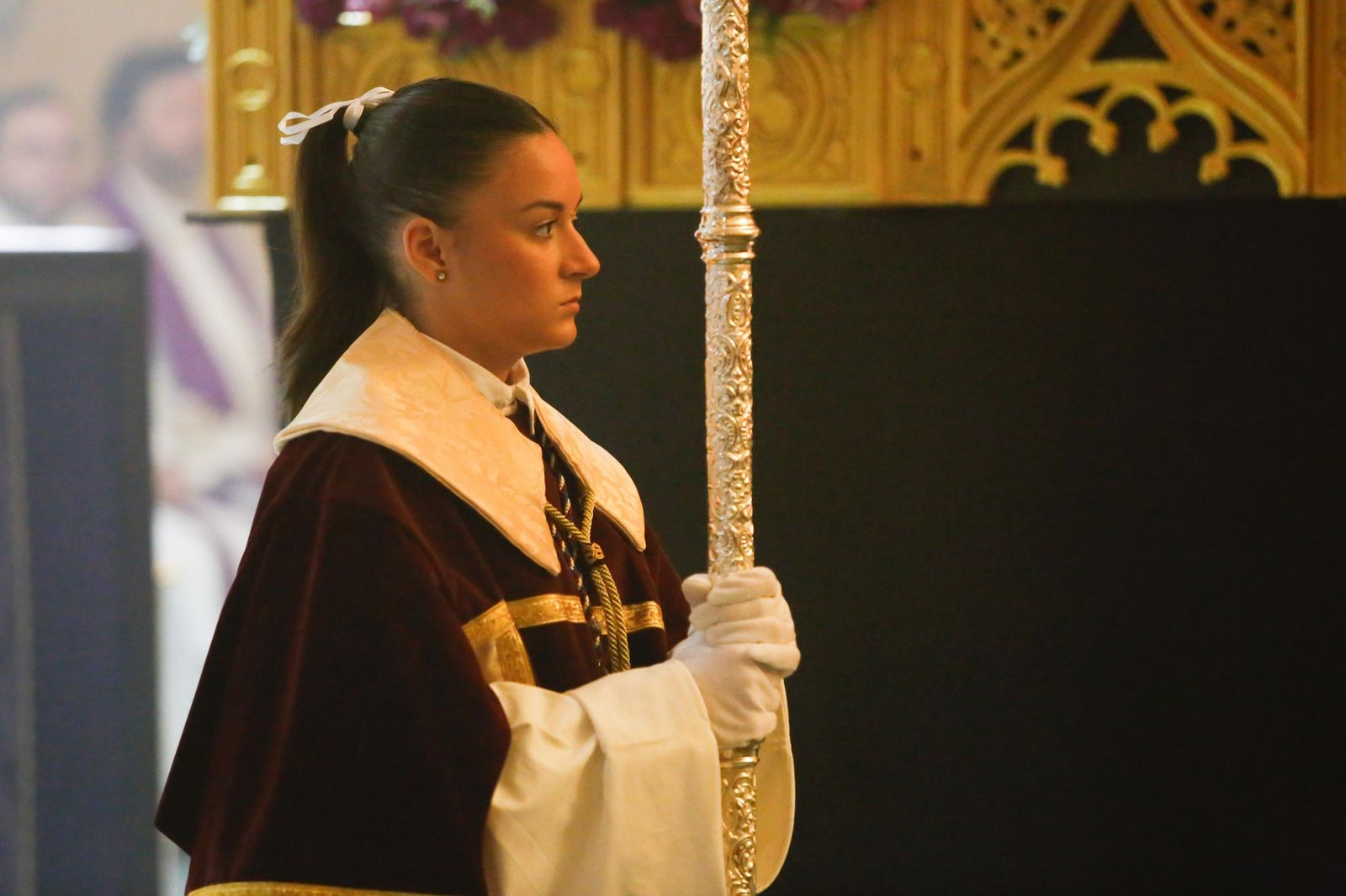 Fotos del vía crucis oficial del consejo local de Algeciras con las Tres Caídas