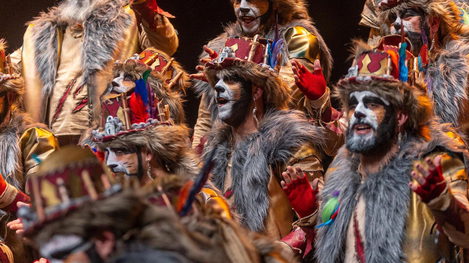 Un momento de la actuación del coro.