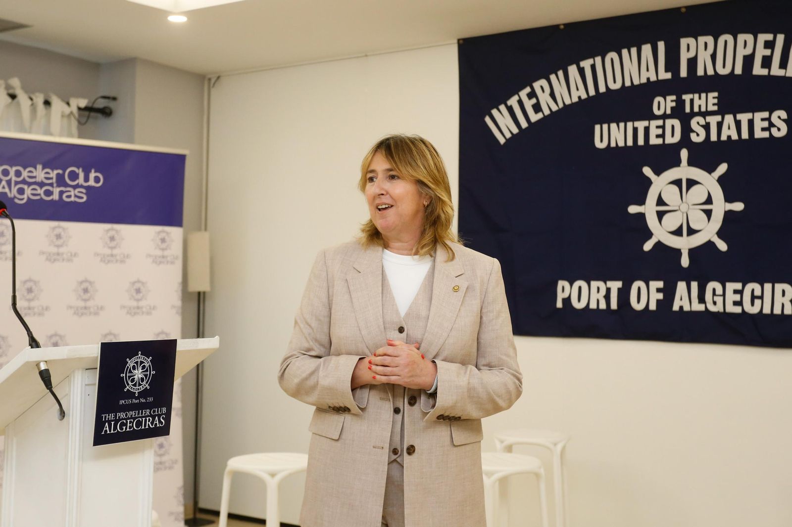 Las fotos de la mesa redonda del Propeller Club de Algeciras con José Antonio Fernández, Manuel Cózar y José Manuel Tejedor