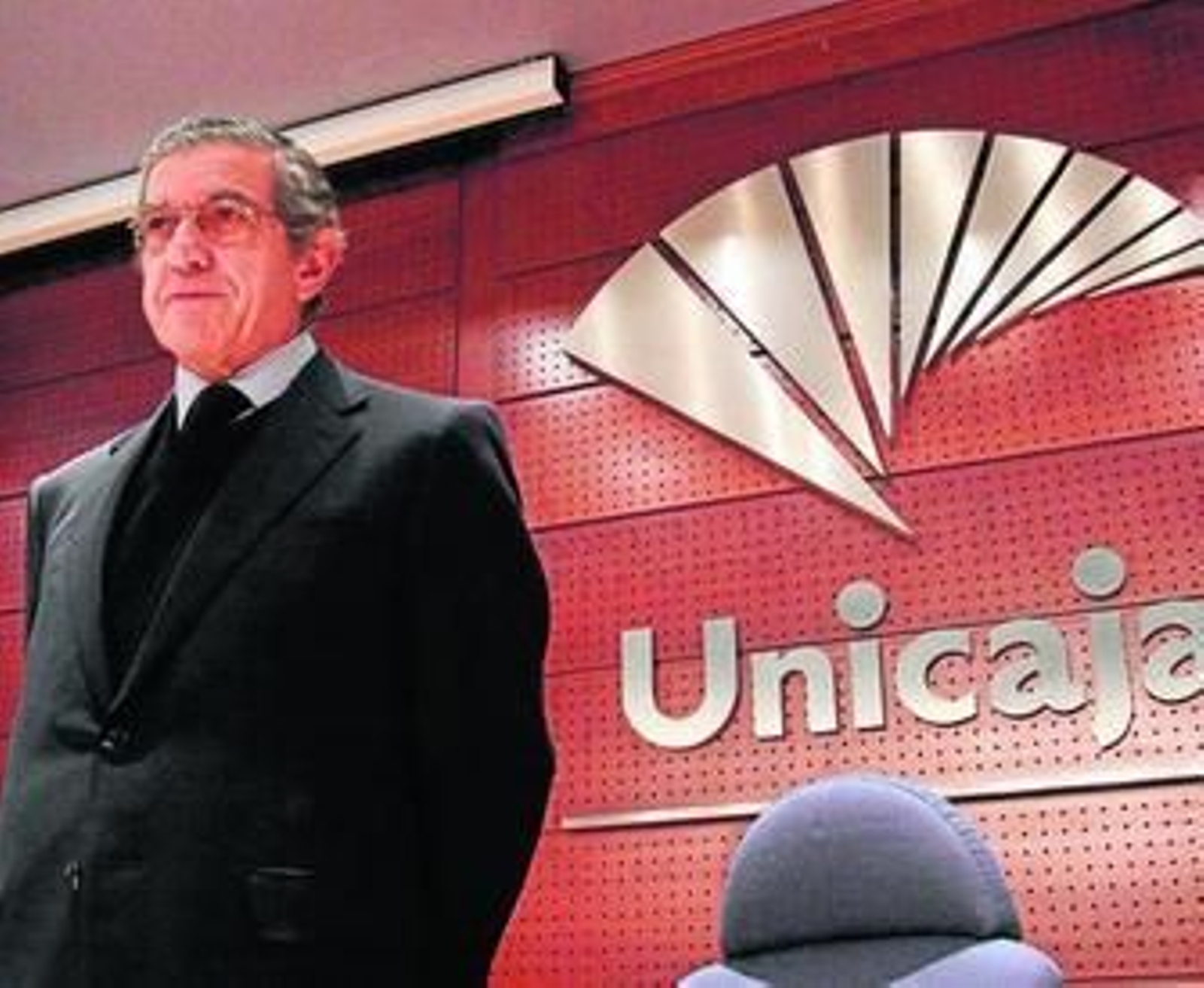 Braulio Medel, en la sede de Unicaja, en una imagen de archivo.