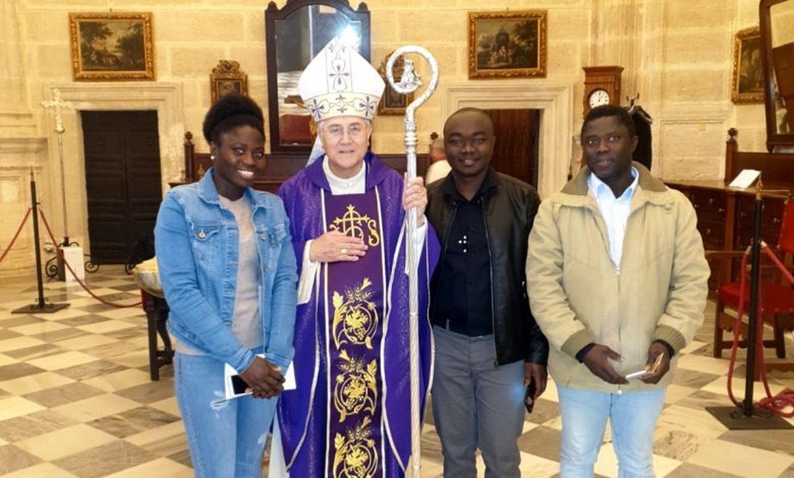 Acogida de los catecúmenos al Bautismo.