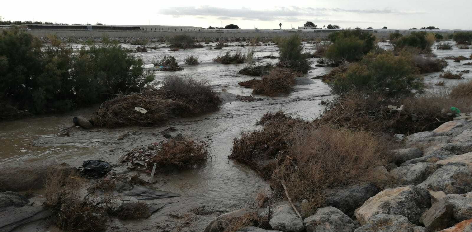 Las imágenes del paso de la gota fría por Almería