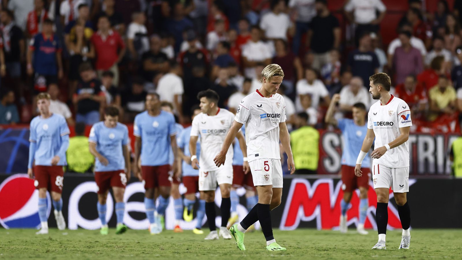 Las imágenes del Sevilla fc- Manchester City fc