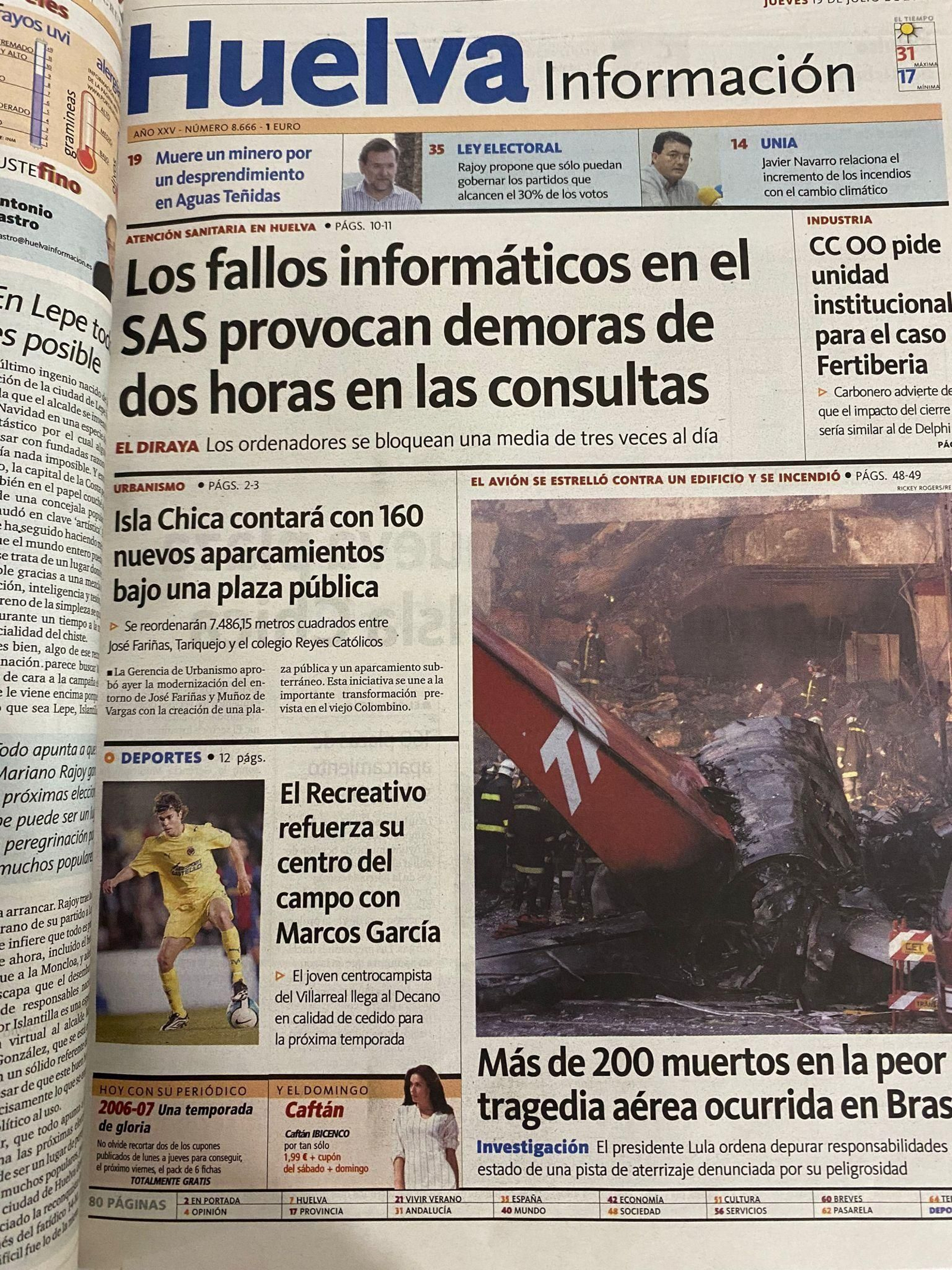 Portada 19 de julio de 2007