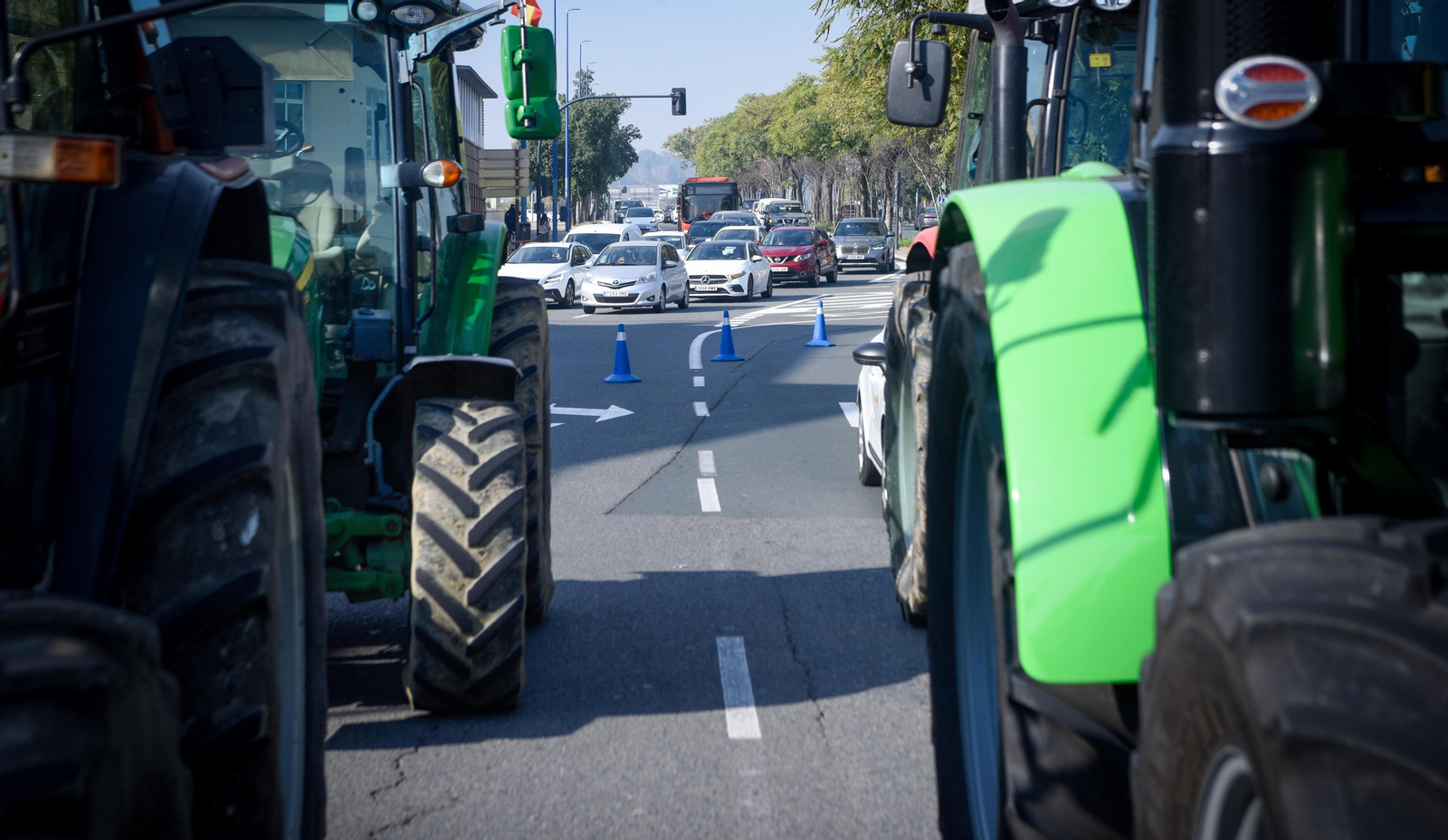 Tractorada en Sevilla